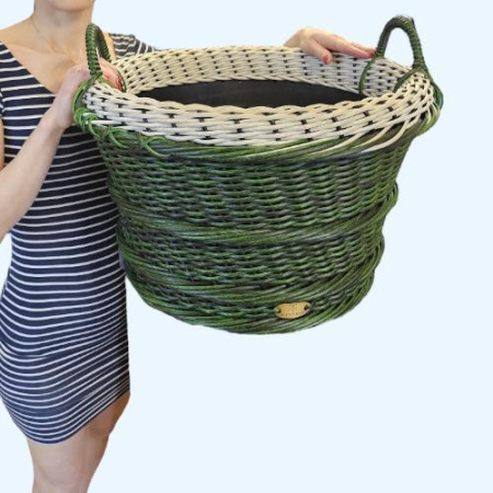 Кашпо из искусственного ротанга Чука 45 л